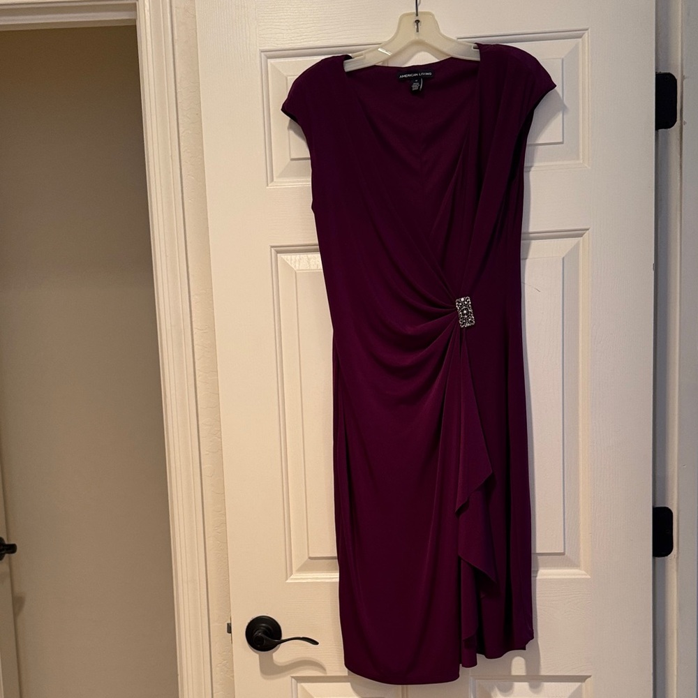American Living Deep Purple Midi Dress